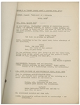 Moe Howard's 29pp. Script Dated February 1938 for The 1939 Three Stooges Film ''Three Little Sew and Sews'' -- Plus 3pp. Pages of Script Changes, Signed by Moe in Pencil -- Very Good